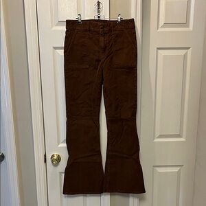 American Eagle Outfitters Brown Flare Corduroy Jeans